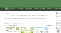 Desktop Screenshot of oakwoodbible.org