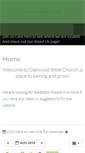 Mobile Screenshot of oakwoodbible.org